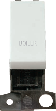 Click MiniGrid 13A 10AX DP SW WH "BOILER" – MD018WH-BL