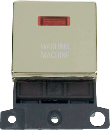 Click MiniGrid 20A DP INGT SW+NEON BR "WASHING MACHINE" – MD023BR-WM