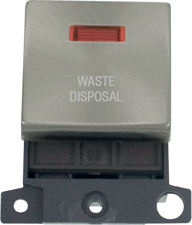 Click MiniGrid 20A DP INGT SW+NEON BS "WASTE DISPOSAL" – MD023BS-WD