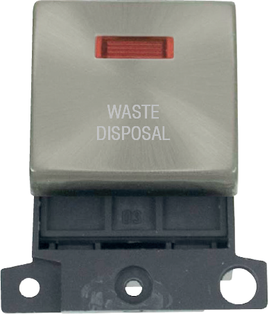 Click MiniGrid 20A DP INGT SW+NEON SC "WASTE DISPOSAL" – MD023SC-WD