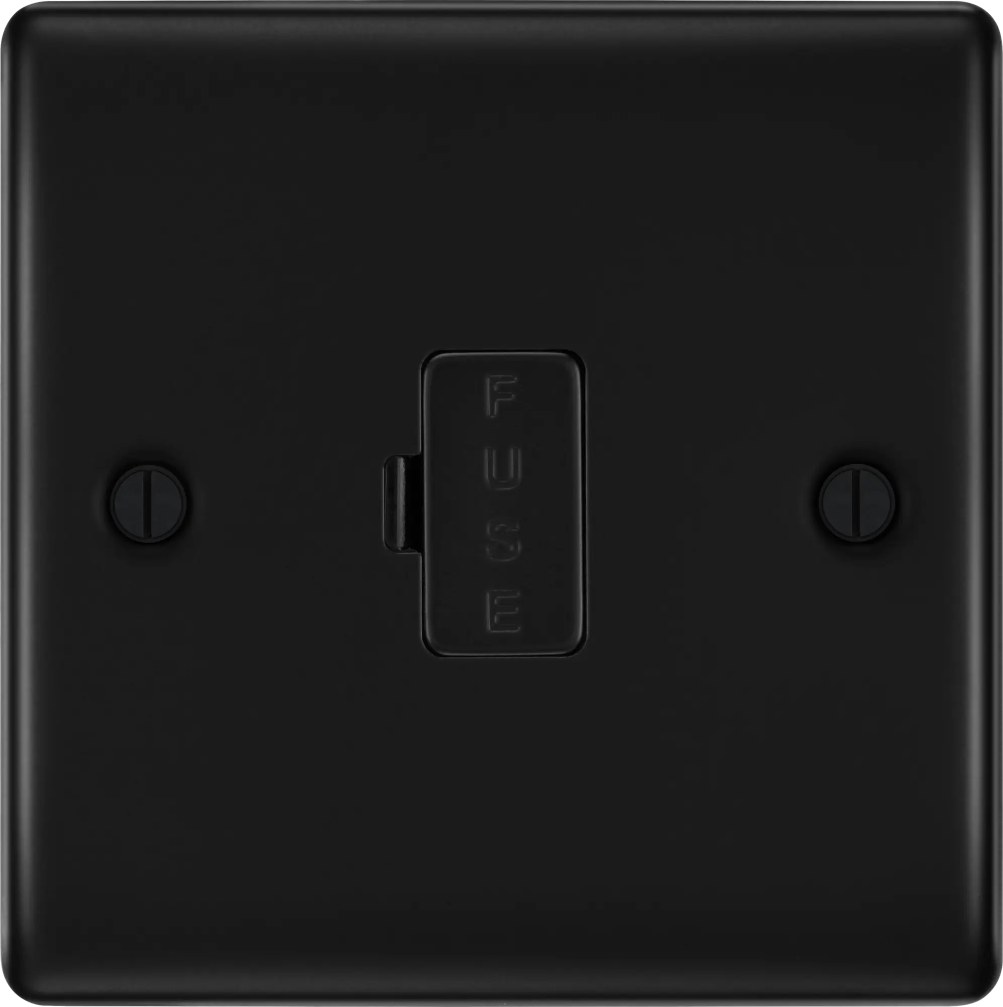 BG Nexus Metal Un-Switched Fused Spur in Matt Black BG Nexus