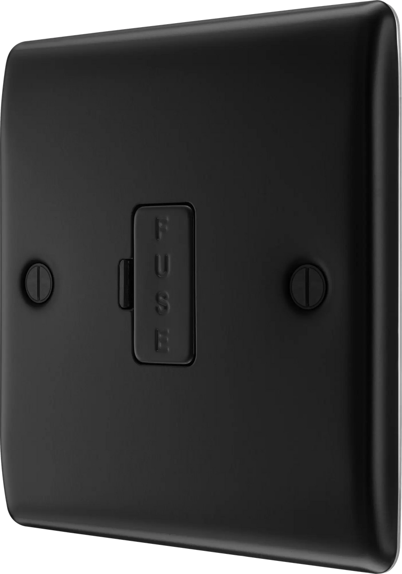 BG Nexus Metal Un-Switched Fused Spur in Matt Black