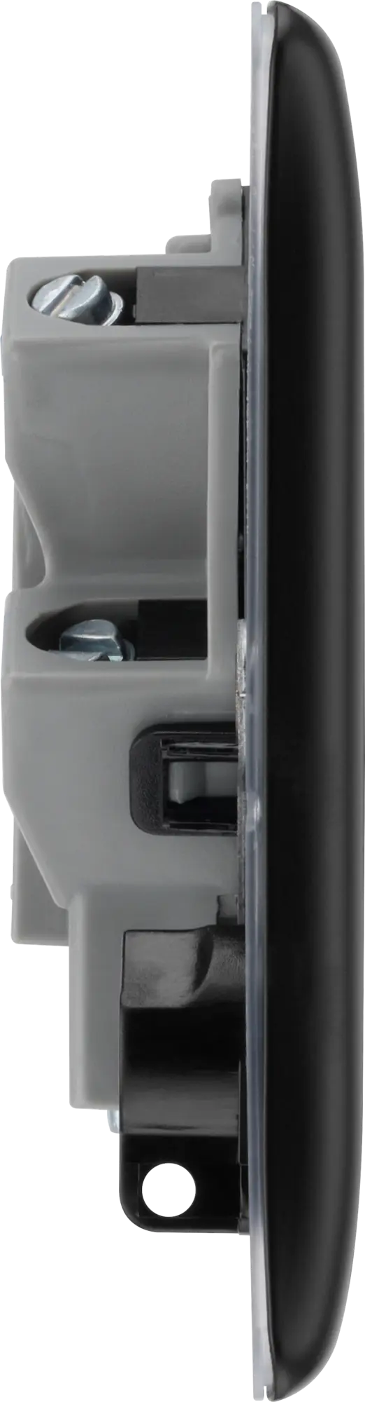 BG Nexus Metal Un-Switched Fused Spur in Matt Black