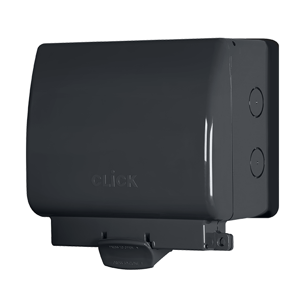 Click OA036AG AquIP66 Double Weatherproof Socket Enclosure – 2 Gang IP66 13A