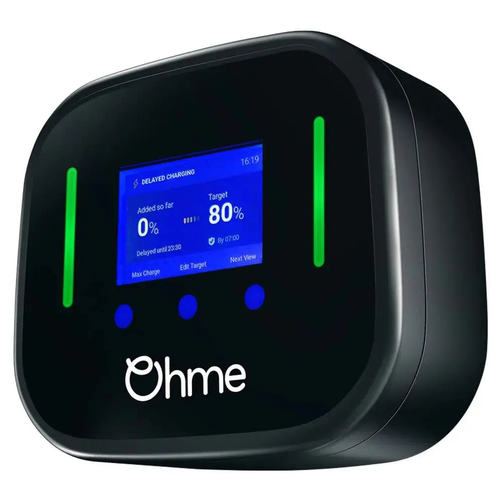 Ohme Home Pro 7.4kW Smart EV Charger | Tethered 5m Type 2 | Black | OHME0002GB002