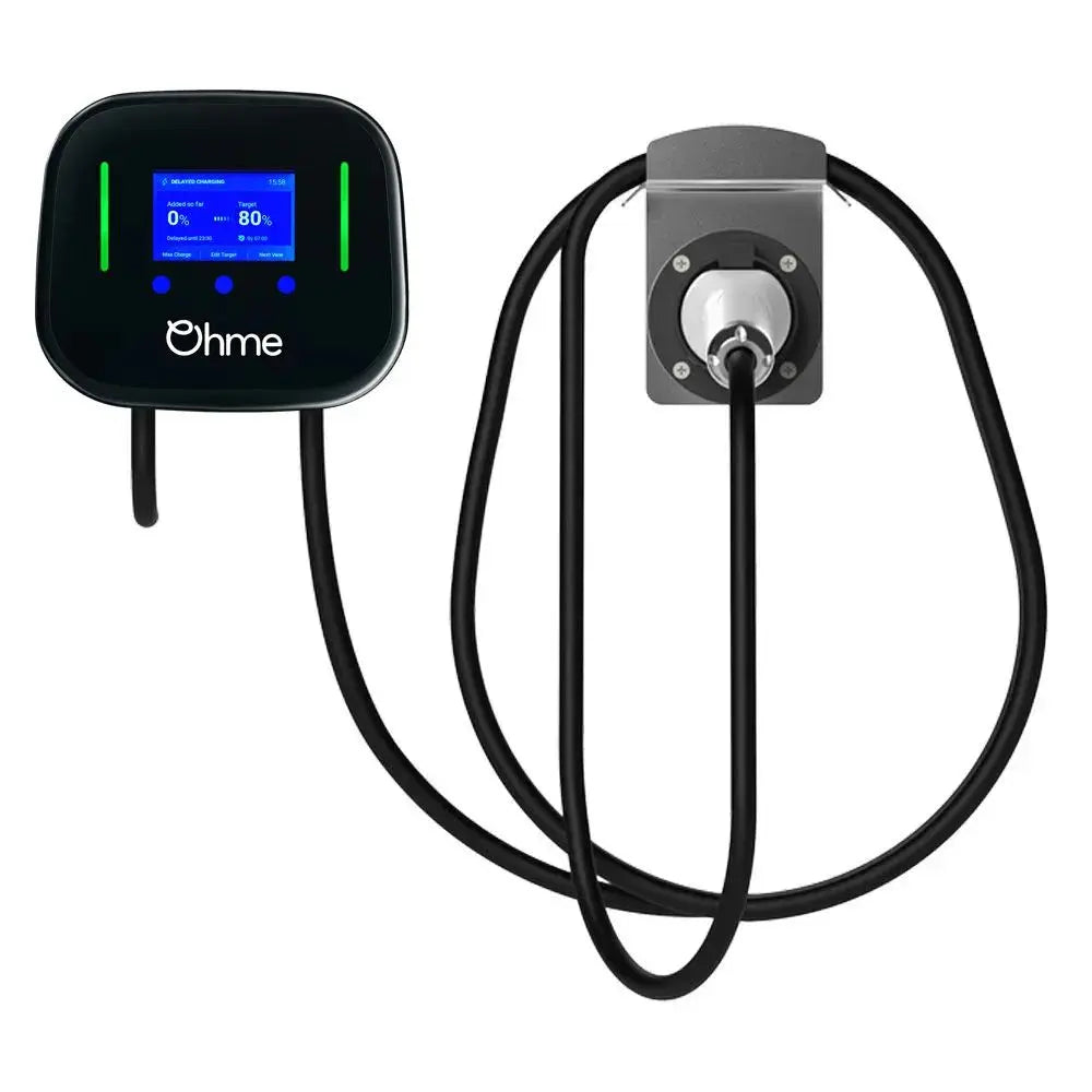 Ohme Home Pro 7.4kW Smart EV Charger | Tethered 5m Type 2 | Black | OHME0002GB002