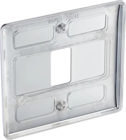 BG RNPC1 Polished Chrome 1 Gang Front Cover Plate