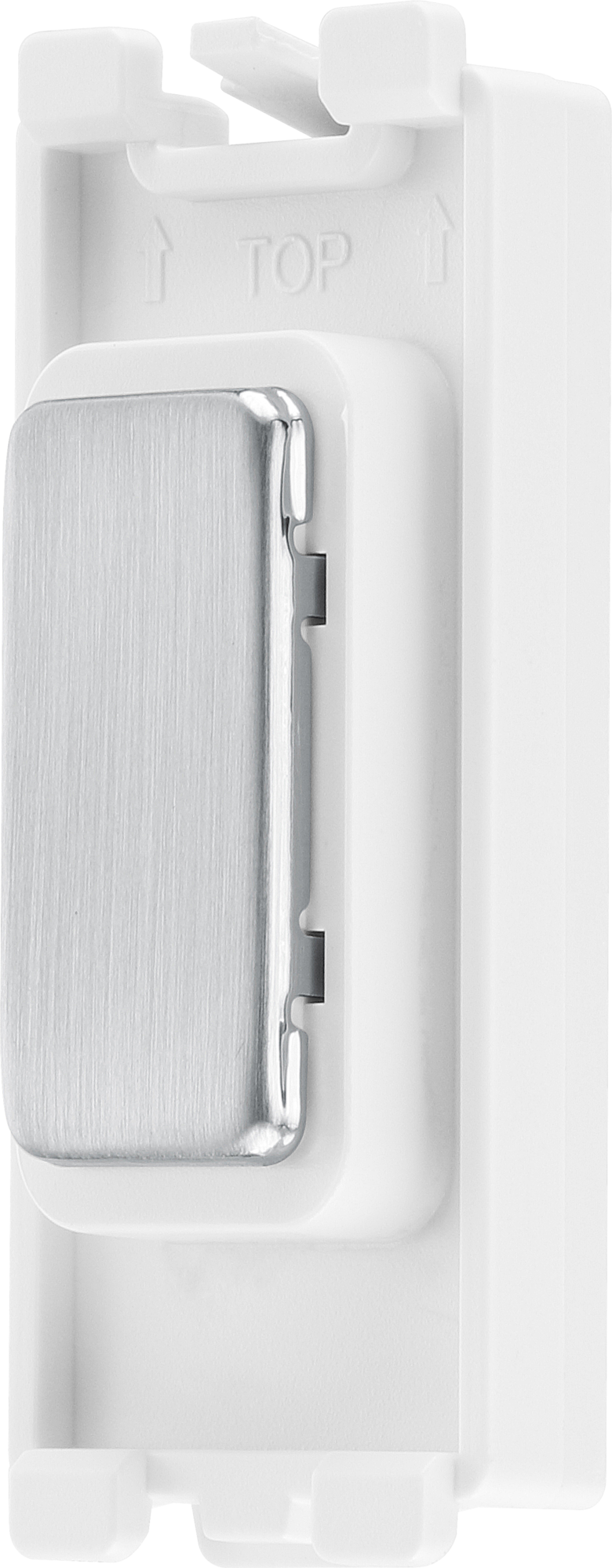 BG RBSBLNK Brushed Steel Grid Blank Switch
