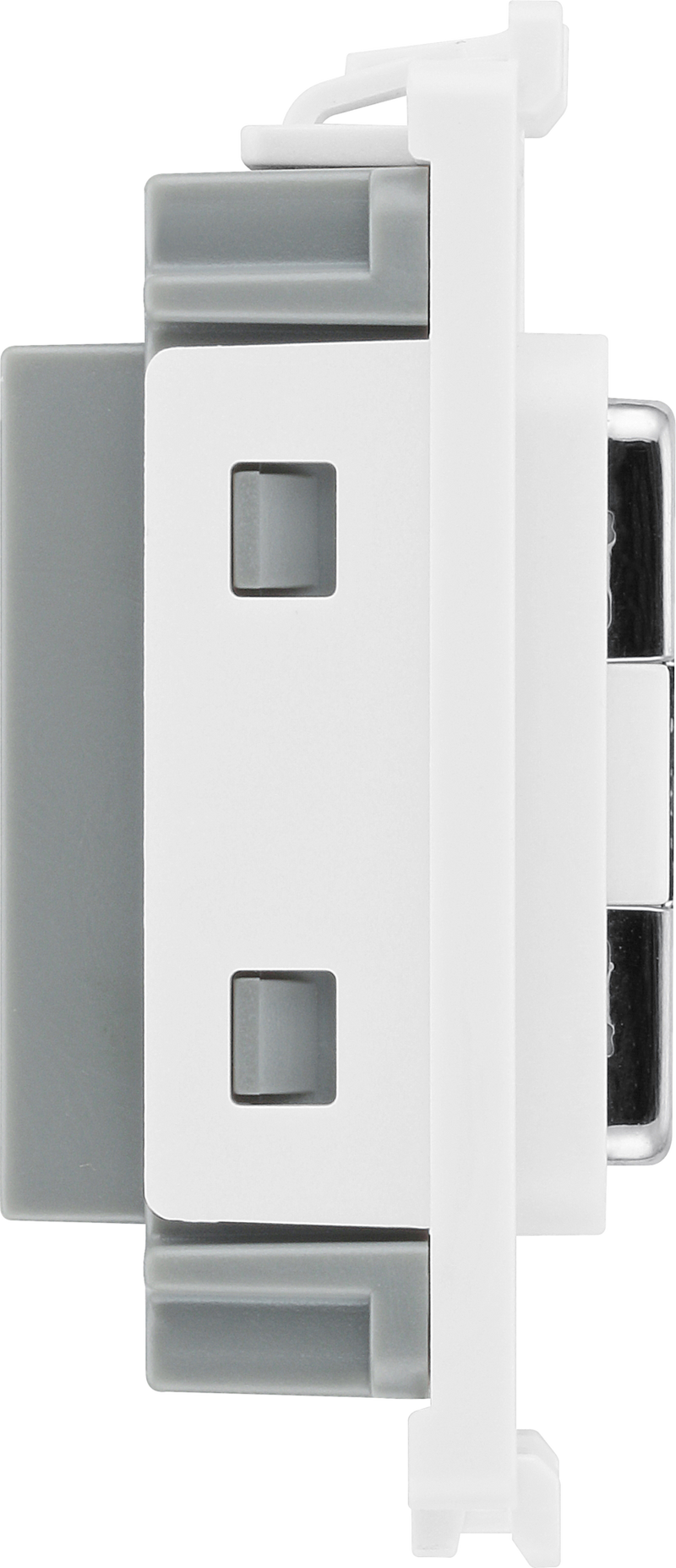 BG RBSFUSE Brushed Steel Grid Fuse Holder Module