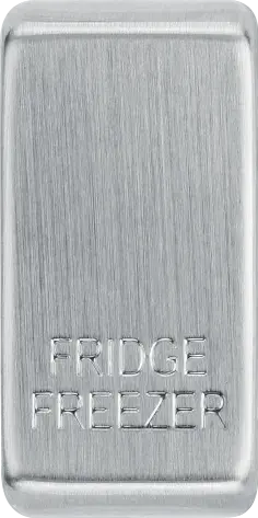 BG Brushed Steel 20 Amp Double Pole Appliance Grid Switch Labelled Fridge Freezer - RRFFBS-01 BG Nexus