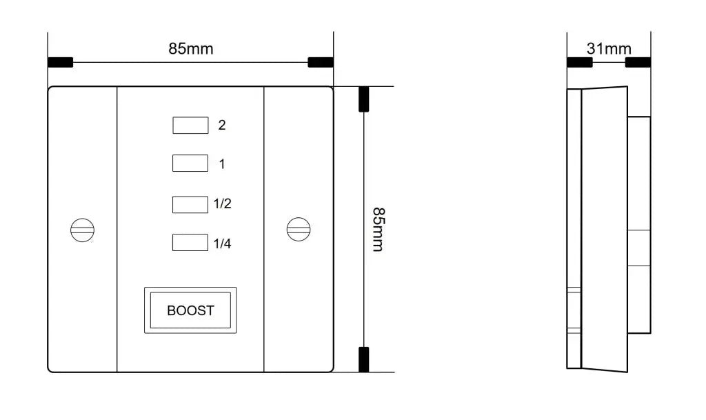 Timeguard STBT4 Electronic Boost Timer | 15 Min to 2 Hour