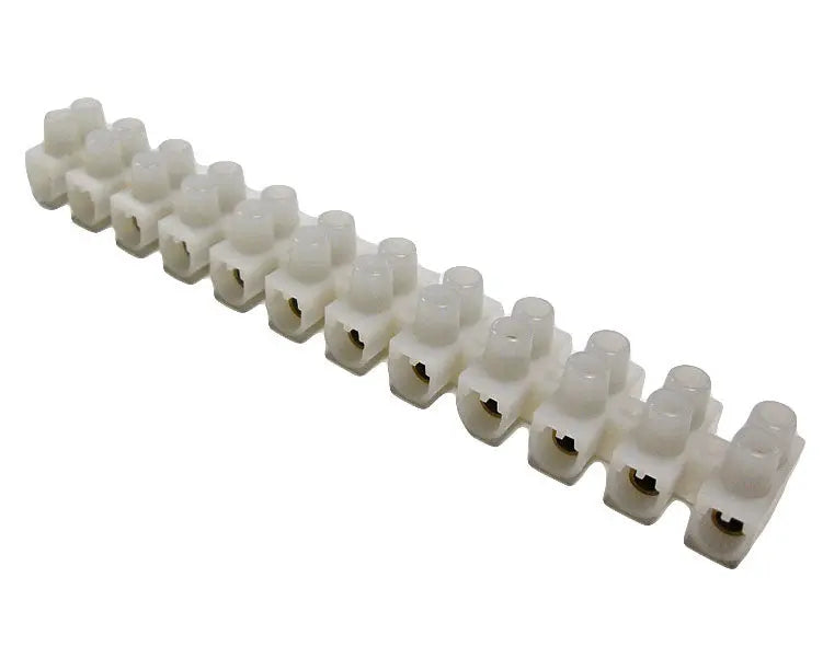 Terminal Block 30 Amp 12-Way Connector Strip - 30A12W Ronbar