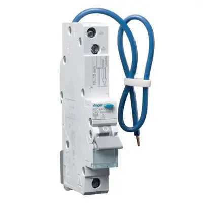 Hager RCBO 32A 10KA 30 MA A 1 MODULE 1P A TYPE ADB432U Hager