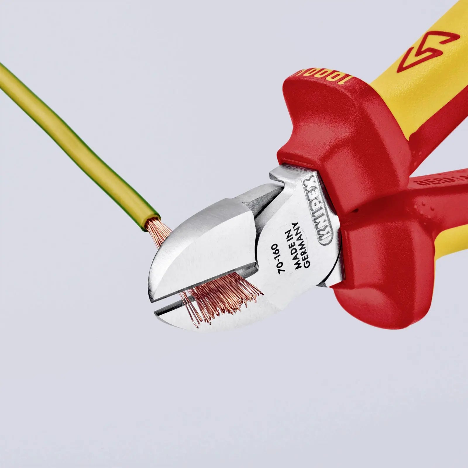 Knipex 70 06 160 Insulated VDE Diagonal Cutters With Multi-Component Grips 160mm Knipex