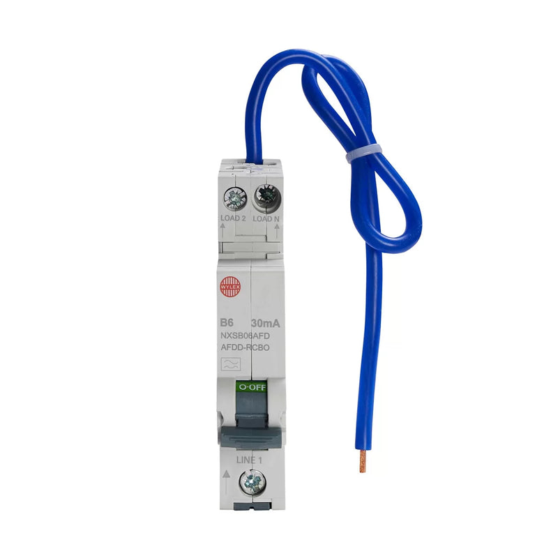 Wylex NXSB06**B40 B Type 1P+N RCBO / AFDD Single Module Arc Fault Device