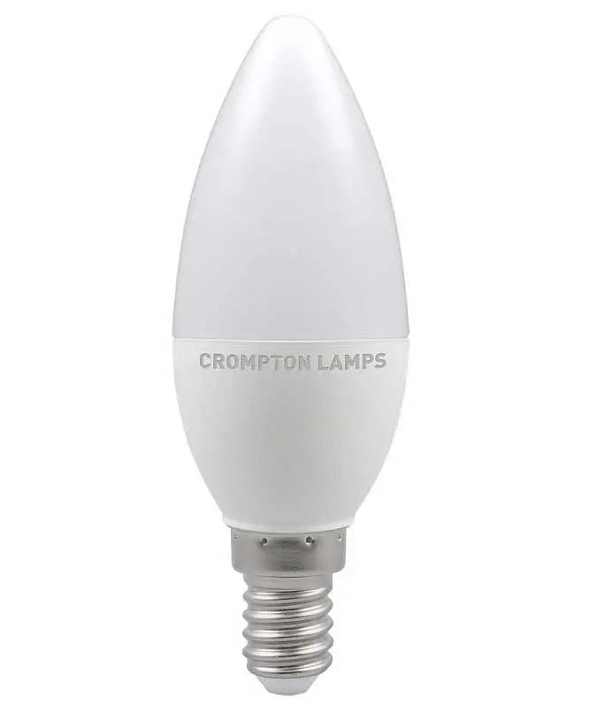Crompton 5.5 Watt E14 LED Candle Bulb (Frosted) in Warm White Crompton