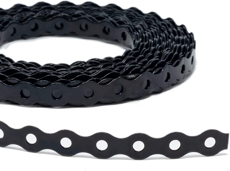 Bandit Strap 12mm Wide with 5mm Hole Fixing Band in Black 10m