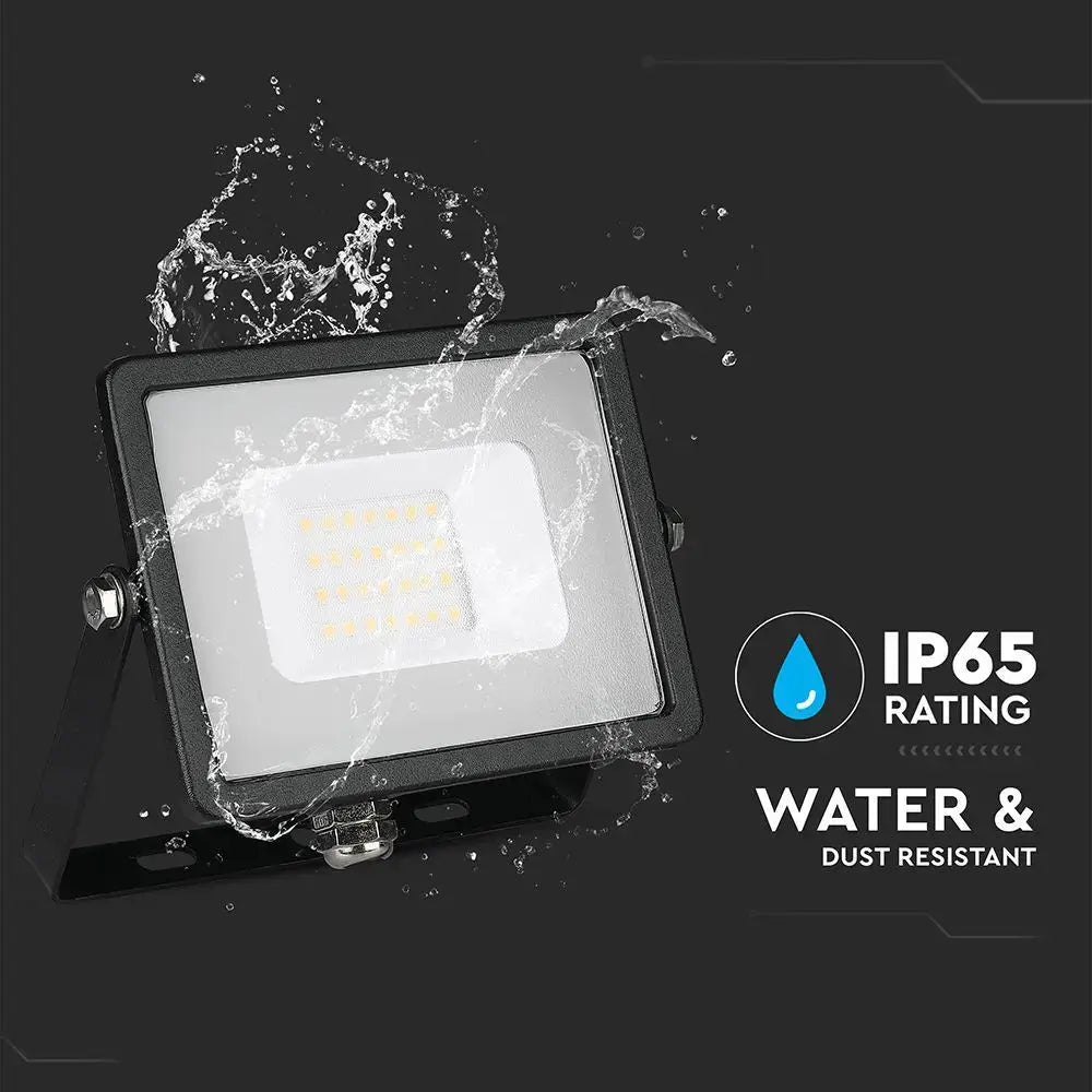 V-Tac 20W LED Floodlight Daylight Samsung Chip 6500K- Black V-TAC