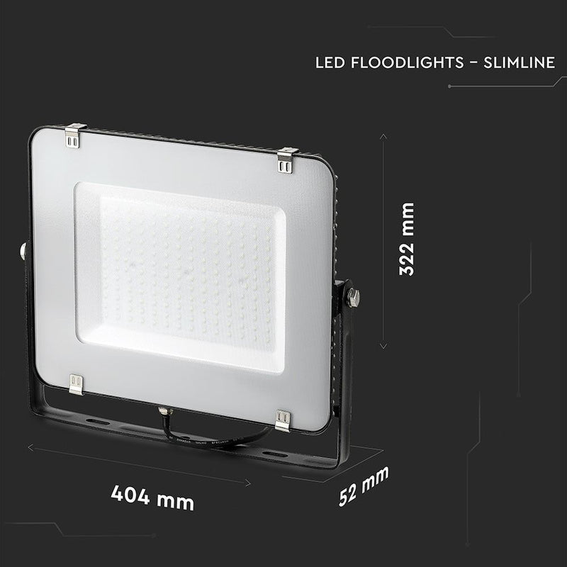 V-Tac 150W LED Floodlight Daylight Samsung Chip 6500K- Black