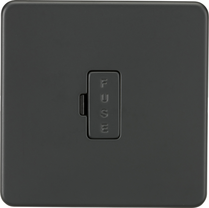 ML Knightsbridge Screwless 13A Fused Spur Unit - Anthracite