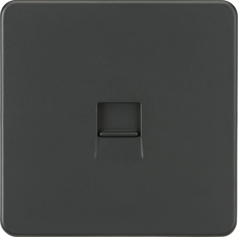 ML Knightsbridge Screwless Telephone Master Socket - Anthracite