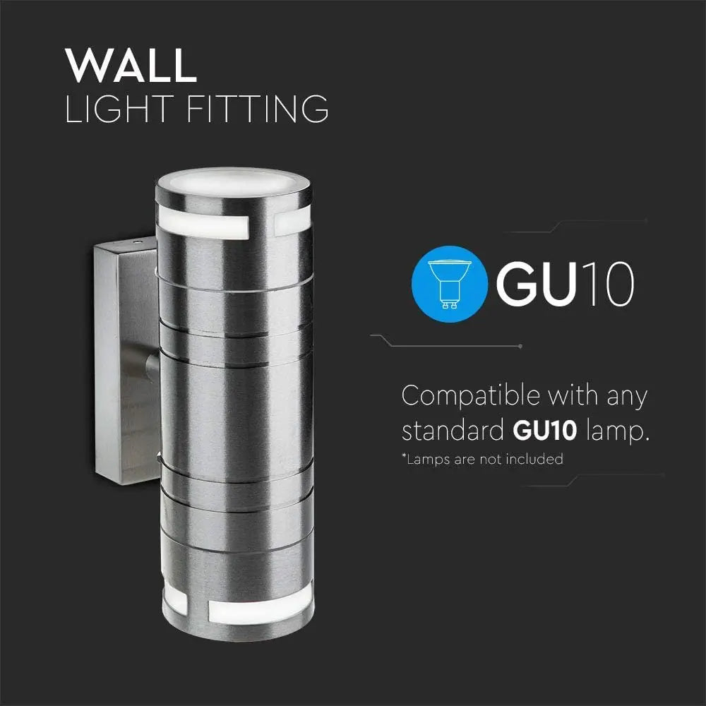 V-TAC Up Down Wall Light in Stainless Steel V-Tac