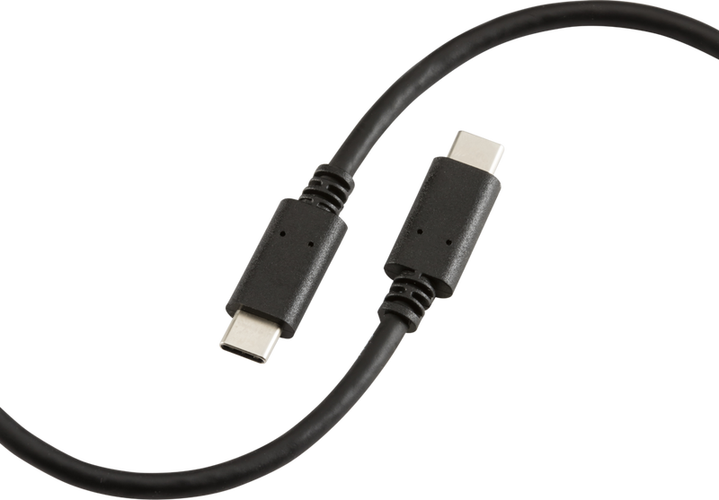 1.5m 60W USB-C to USB-C Cable 5Gbps Transfer - Black