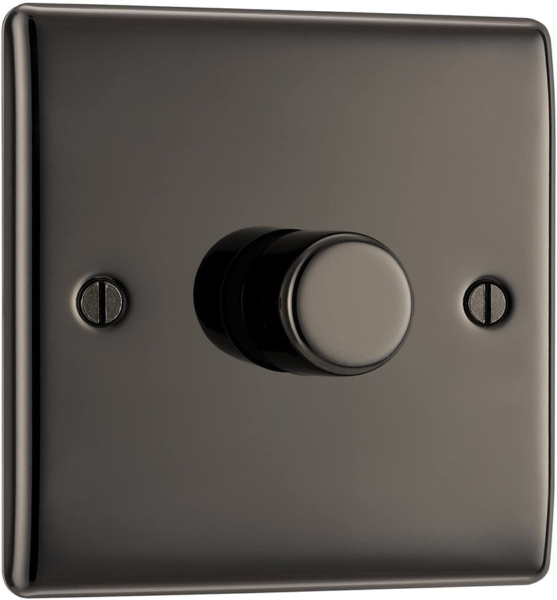 BG Nexus Metal 1 Gang Dimmer Switch in Black Nickel - NBN81-01