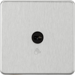 1 Gang 1-way Touchless Switch 230V - Brushed Chrome