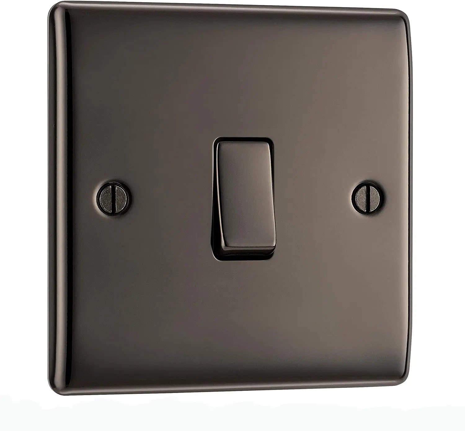 BG Nexus NBN12 Metal 1 Gang Switch in Black Nickel BG (British General)