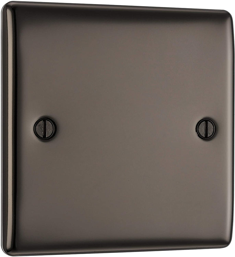 BG Nexus Metal Single Blanking Plate in Black Nickel - NBN94-01