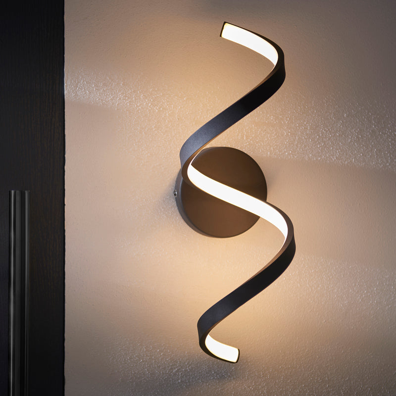 Endon Astral Wall Light in Black 3000K