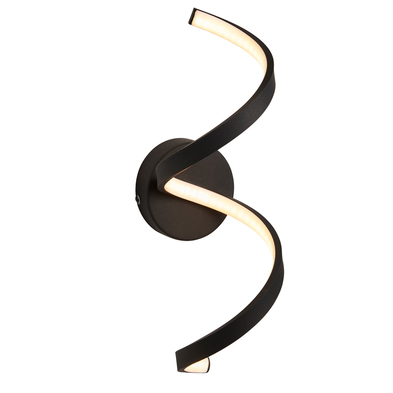 Endon Astral Wall Light in Black 3000K