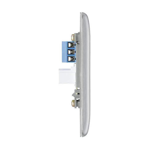 BG Nexus Metal Slave Telephone Point in Brushed Steel - NBSBTS1-01 BG (British General)