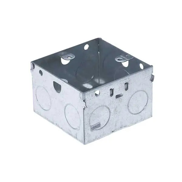 47mm Single Galvanised Steel Knockout Metal Back Box BG (British General)