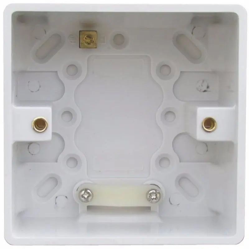 ESR Quattro Square Edge 47mm Single Surface Mounting Pattress Box ESR