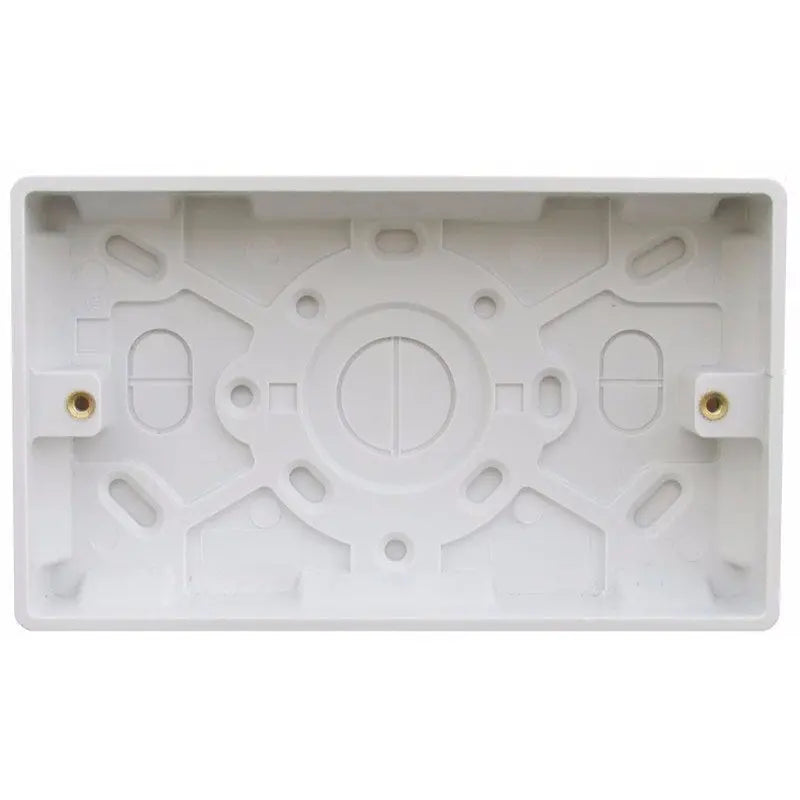 ESR Quattro Square Edge 25mm Double Surface Mounting Pattress Box ESR