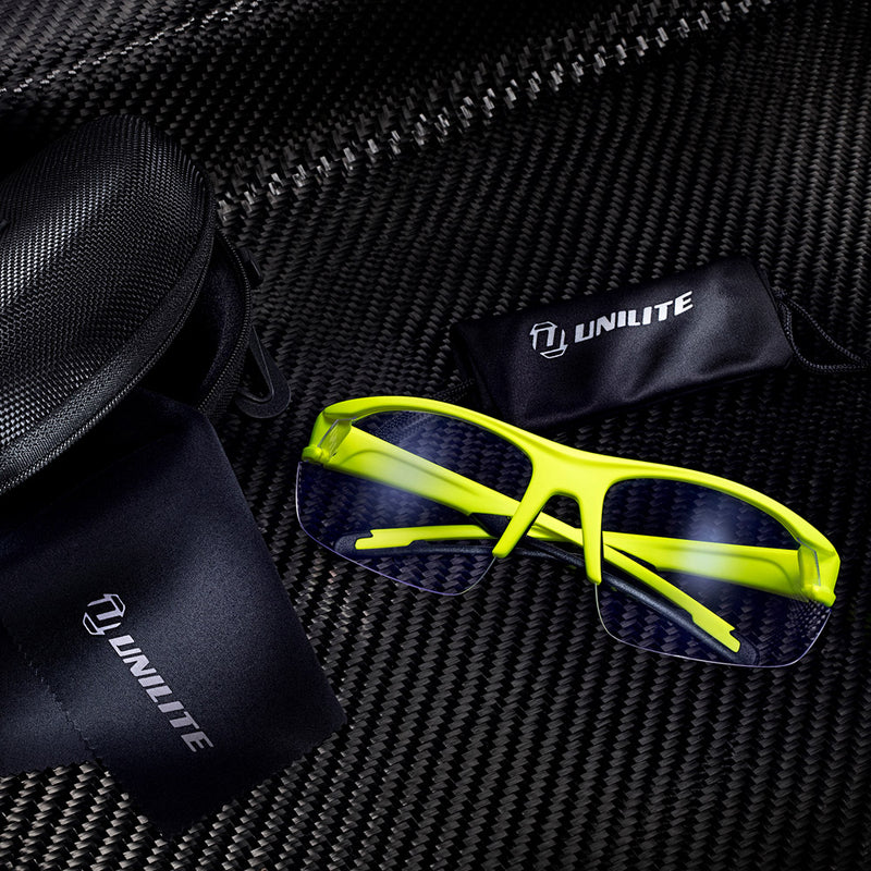 Unilite Safety Glasses With K&N Clear Blue Light Lenses - SG-YCB