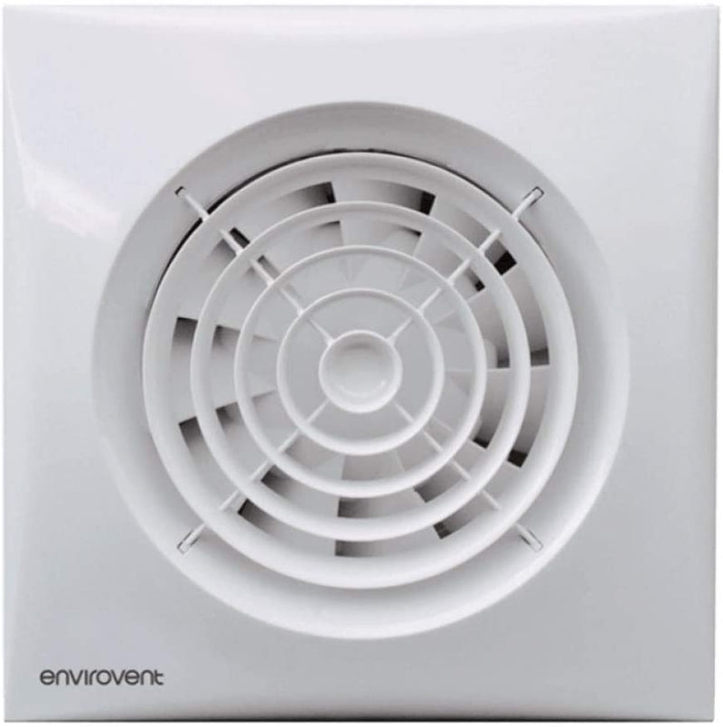 EnviroVent 4" SIL100S Extractor Fan Standard Silent Whisper Quiet in White