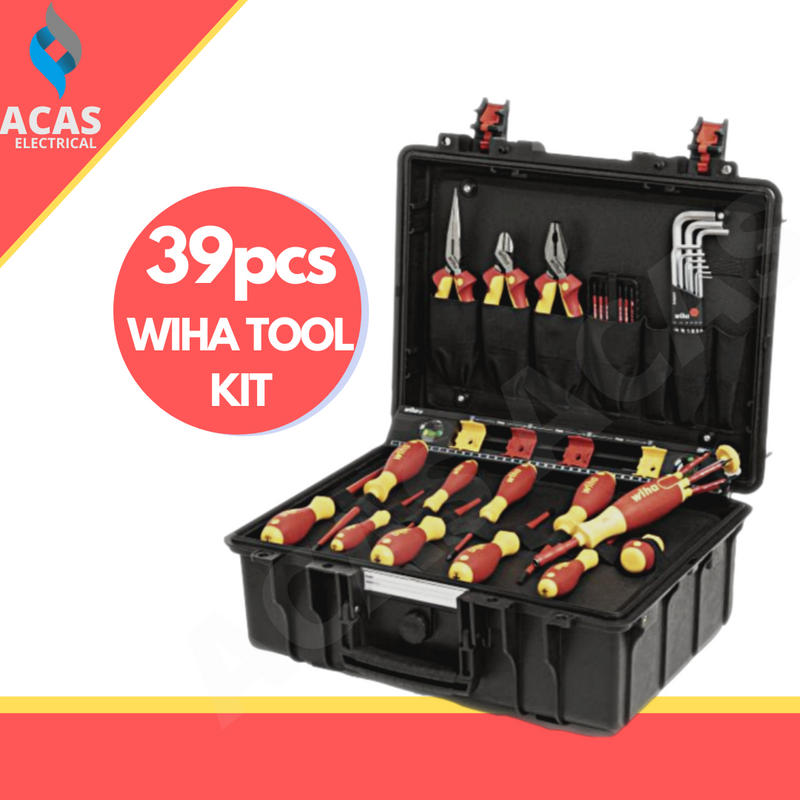 Wiha Tool Case - Basic Set L Electric 39 Pcs