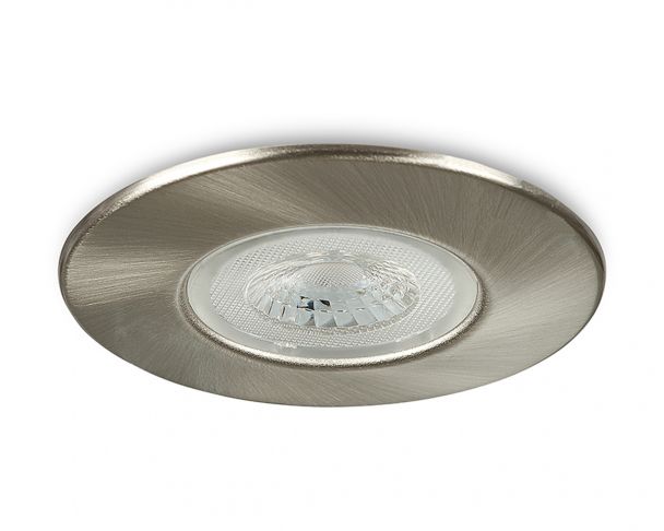 Collingwood H2 Lite 4000K LED Fire Rated Dimmable Downlight with Satin Brushed Steel Bezel (Please Register Online for Full Warranty)