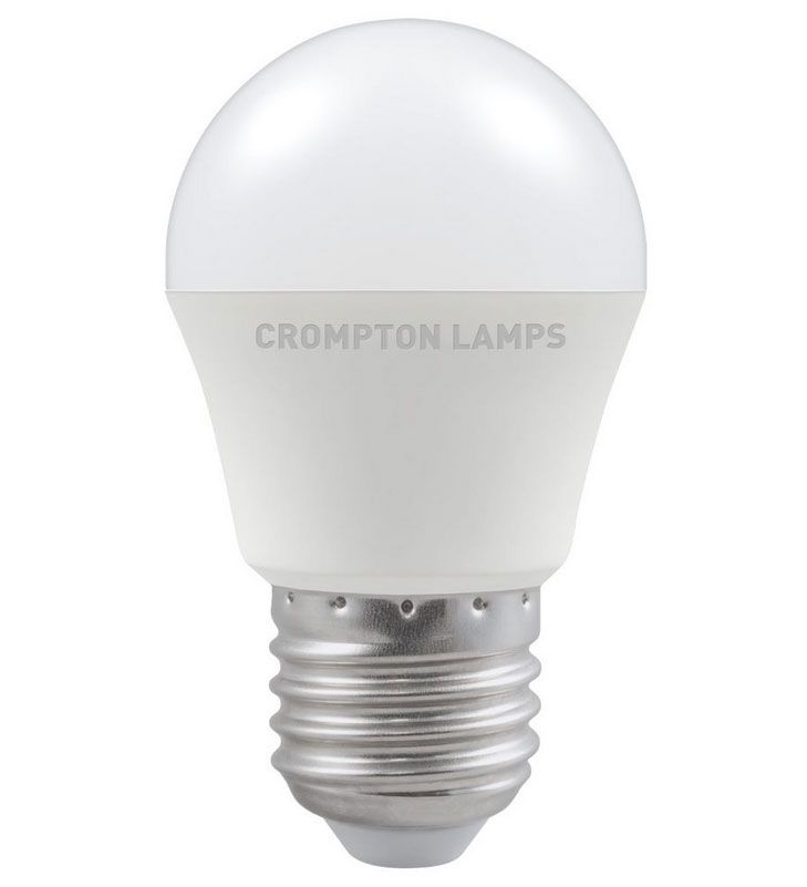 Crompton 5.5 Watt E27 LED Golf Ball Bulb (Frosted) in Daylight