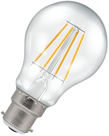 Crompton 5 Watt B22 LED Bulb (Clear Filament Dimmable) in Warm White