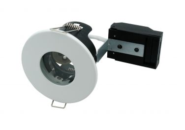 ELD - GU10 Fire Rated Shower Downlight in Matt White