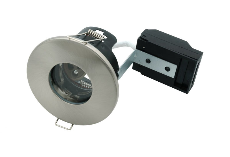 ELD - GU10 Fire Rated Shower Downlight in Satin