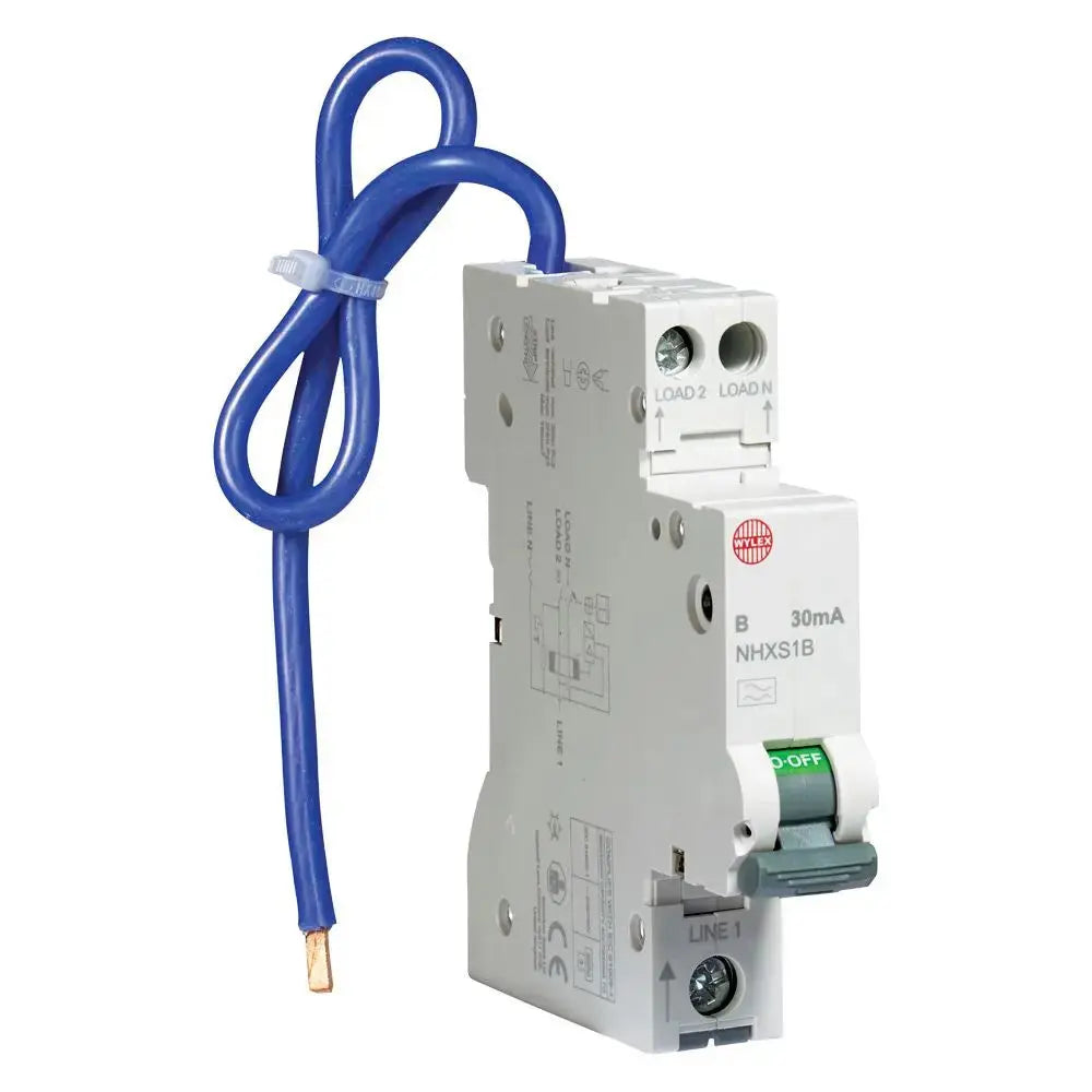 Wylex RCBO NHXSBS1B16 16 Amp Miniature Type A SP 30MA B Curve Wylex